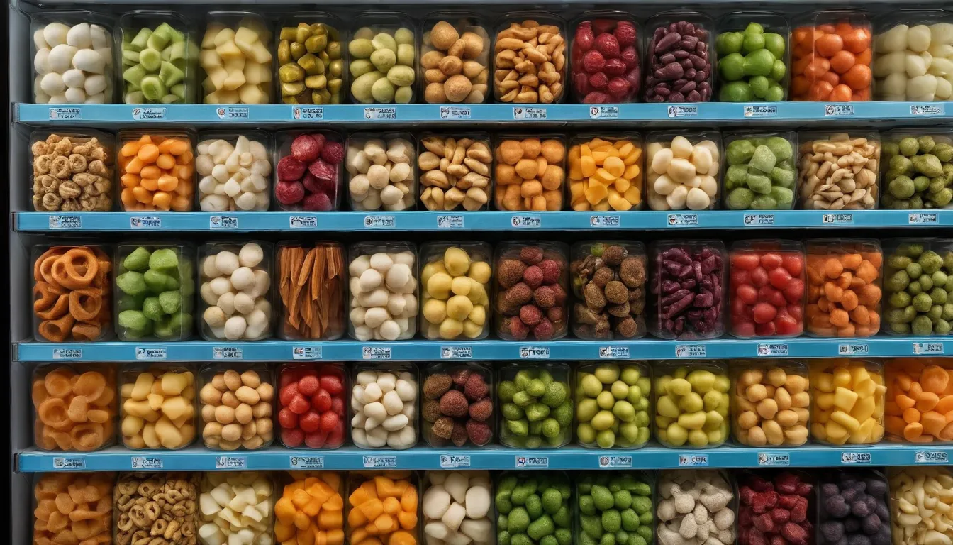 **Elementos:** Una variedad de aperitivos vegetarianos creativos que se muestran atractivamente. **Descripción** Ideas creativas y deliciosas de aperitivo vegetariano para un relleno de nevera perfecto, mostrando más de 10 opciones.