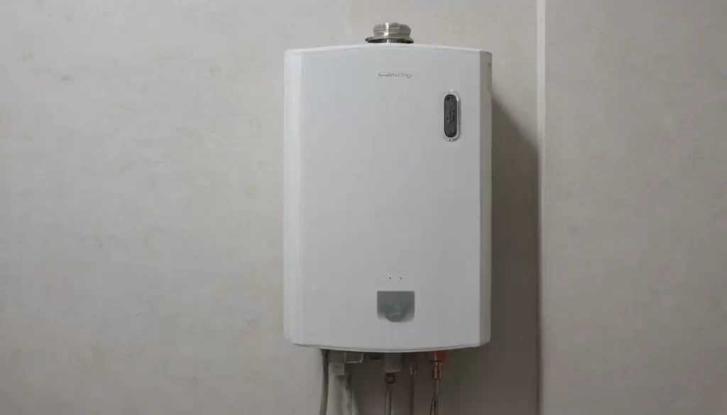 una imagen de un calentador de agua eléctrico instantáneo. debe representar una varilla larga