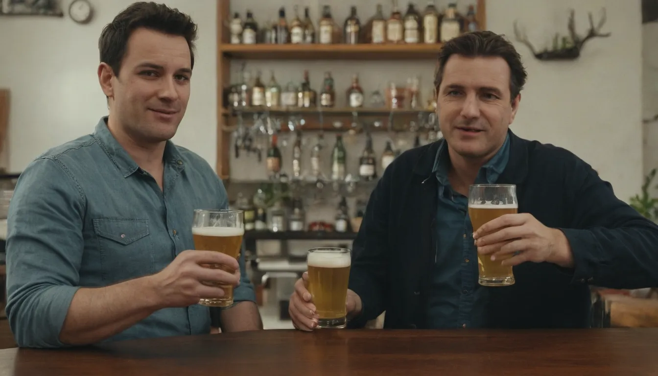 Cómo hacer el especial cerveza para untar de Cerveza para untar: 8. Pascal Bierman y vaso. Humberto Guida artuos al fondo