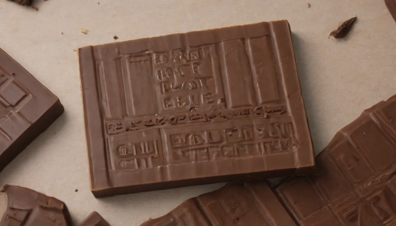 Una imagen para la capción de inglés Sabor delicioso y saludable en el gluten de choc sin: ¿Qué es Gluten? por Choc sin Gluten, ilustraciones, arte digital, tendencia sobre la artificio en contraposición, 4kArt de Tiffany Lee, Artgerm, Mark Brooks Vista casi perfecta de una barra de chocolate