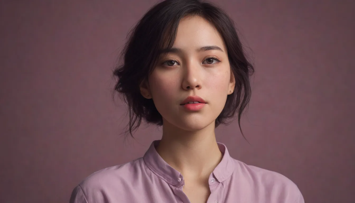 Un retrato de mujer por medio o mayor, altamente detallado, pintura digital, artes, pixar, ilustración, enfoque suave, agudo, arte de concepto, ruan jia, artgerm, rutkowski, por jeremy lipkin andleska. fondo de fondo en un espacio luminoso de humor. colores de moda. Color rosa. color rojo. color morado. contraste blanco y negro.