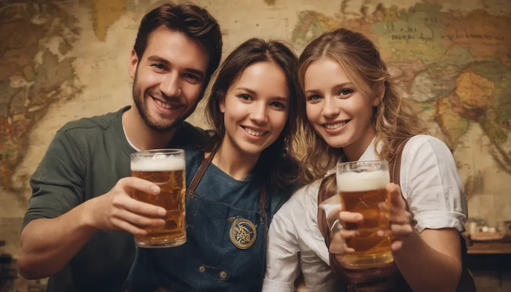 una imagen de cerveza lager de color dorado oscuro. hermoso fondo brillante. Logotipo de 1854