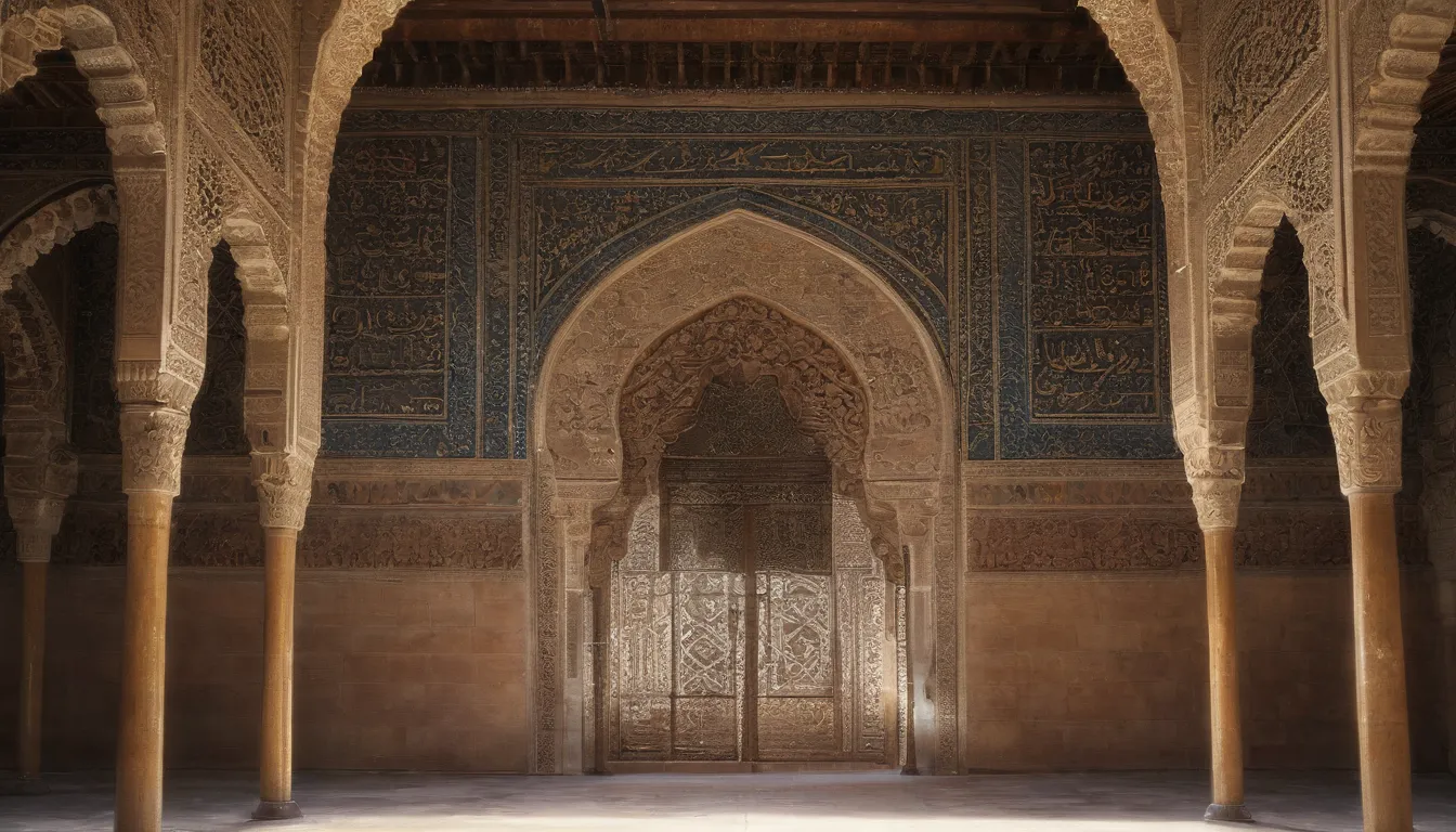 Una imagen para el título “Las diversas interpretaciones de “Alhambra” en árabe” en inglés es de una bella, intrincada escritura árabe’ artstation.com/2d-illustration-of-arabic-text-in-the-palace-style-of-alhambra-granada pintura digital de James V. Tocado en ArtStation que ilustra el artestationf/02back