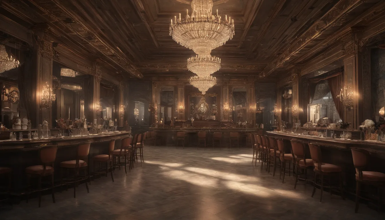 descripción extremadamente breve de una imagen para los elementos que una imagen que muestra diseño detallado y distribución optimizada, de espacios de eventos, y un salón de fiestas, arte conceptual de albert jung y gina sardar, octane renderizado, enfoque altamente detallado, suave, agudo, ilustración, iluminación cinematográfica, tendencia en pinterest, cine-tetera, ultra realista, épica film, volumétrica, raytracing, octava, 3d