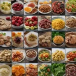 Muestre imágenes de alimentos saludables que comienzan con D y personas que los disfrutan.**Descripción de una línea:** Descubra el delicioso mundo de los alimentos D y aprenda valiosas lecciones dietéticas con esta atractiva guía visual.
