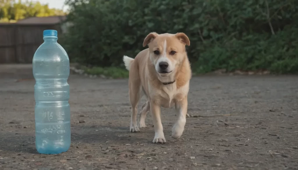 porque los perros no mean donde hay botellas con agua